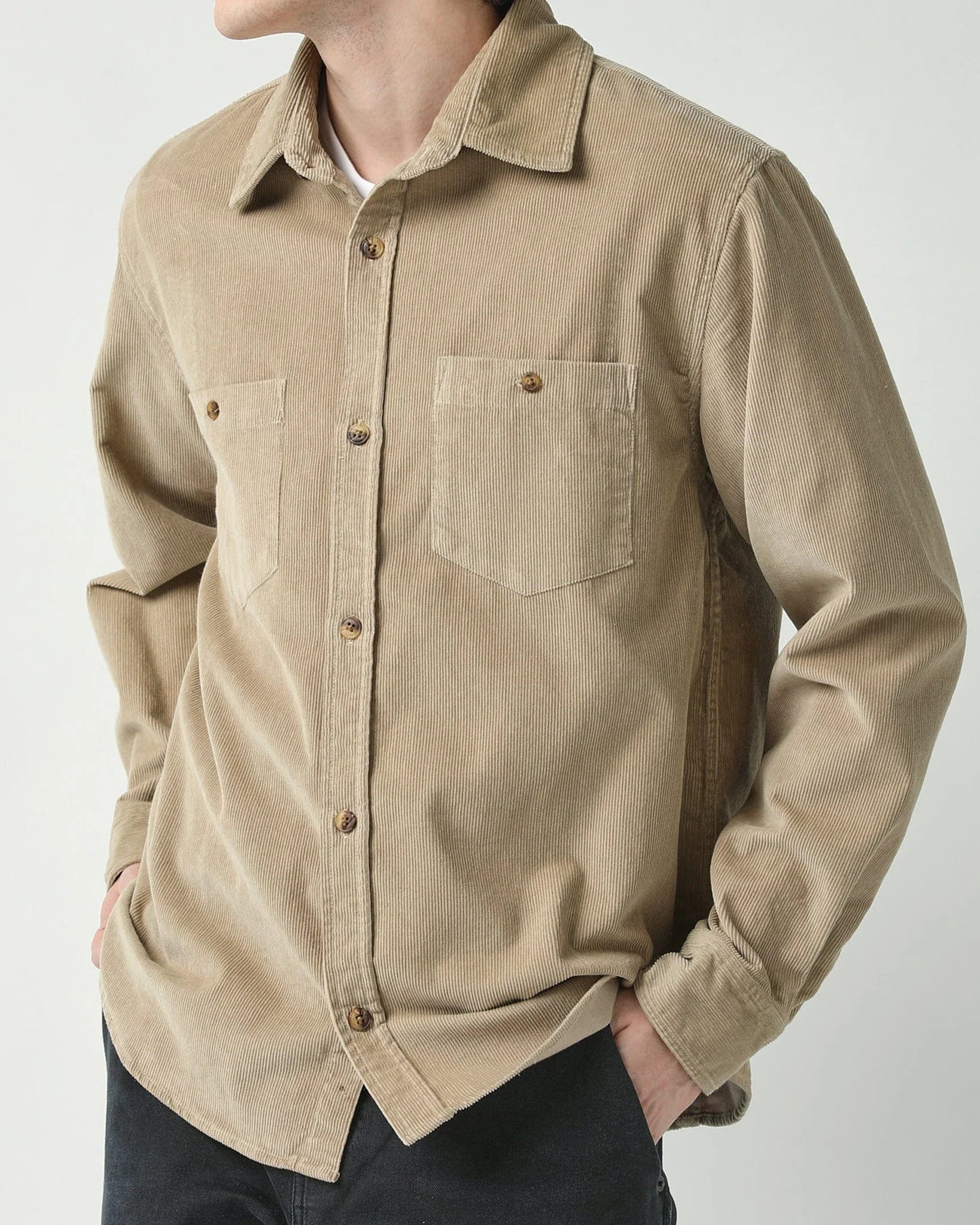 Corduroy LS - Camel - Image 3