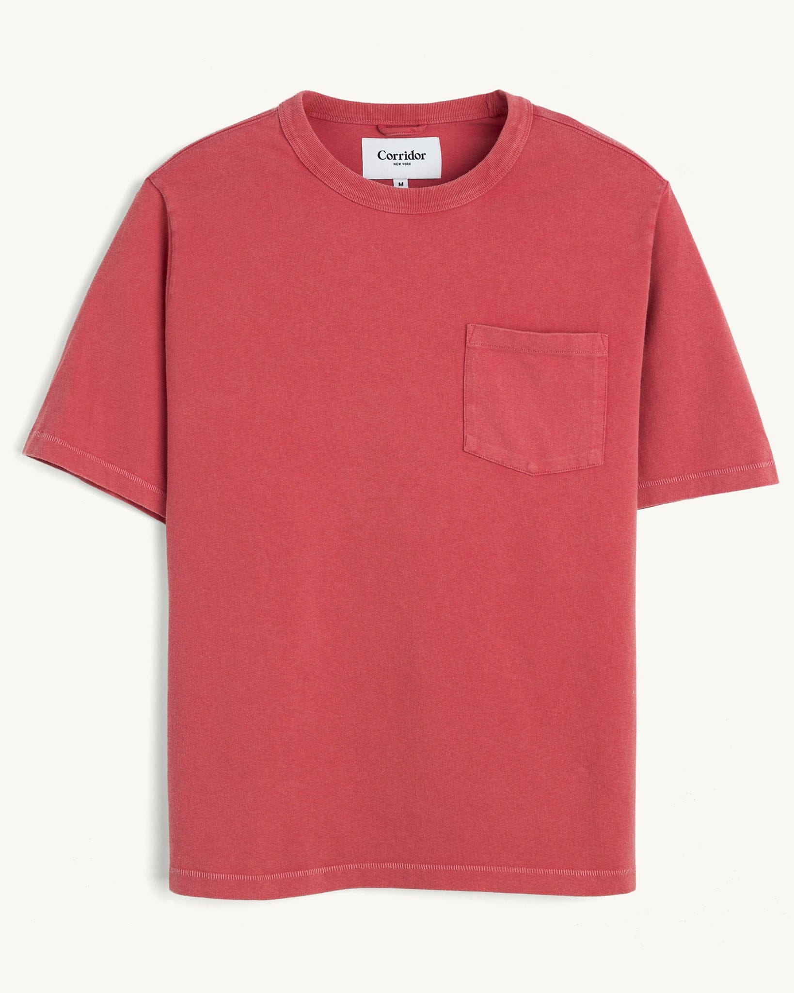Garment Dye  Tee - Red - Image 3