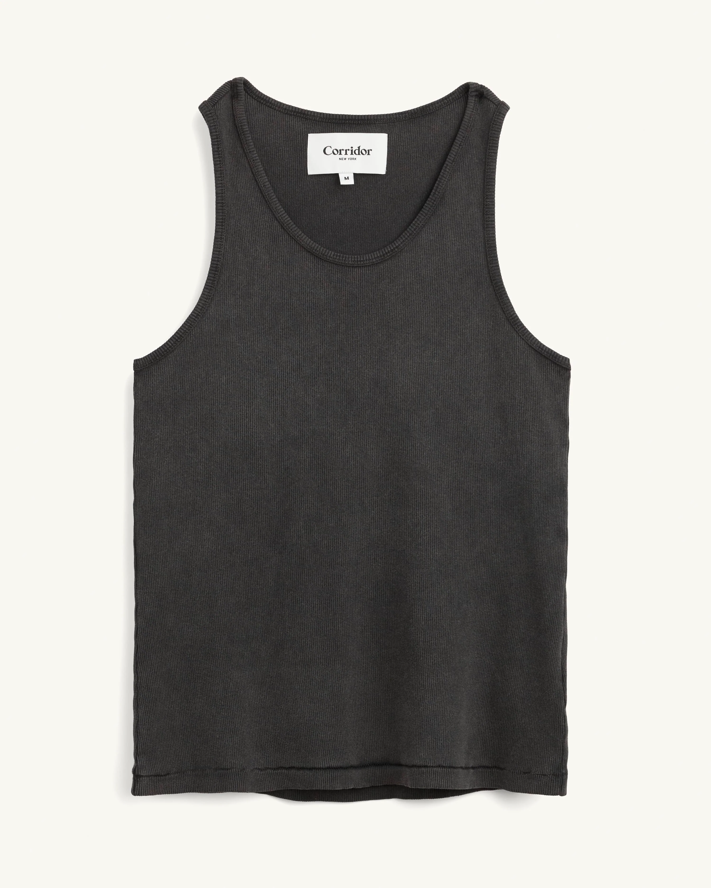 Ribbed Tank - Black