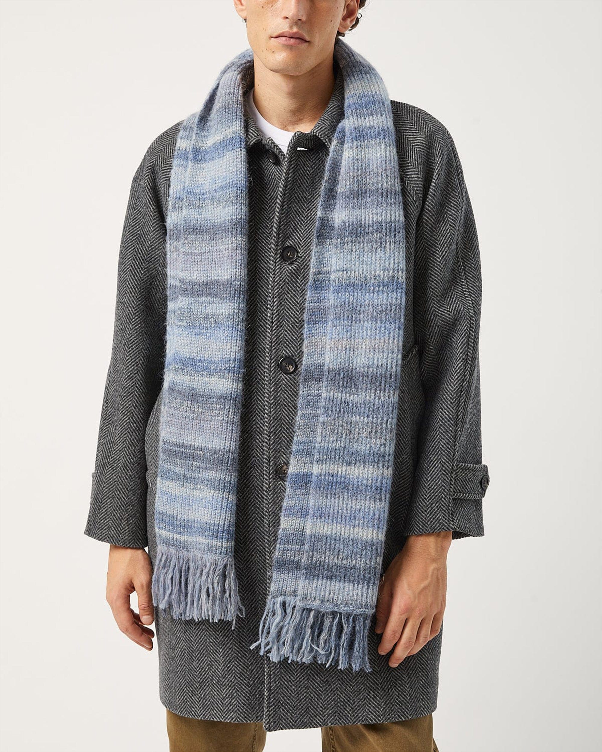 Spacedye Alpaca Scarf - Blue - Image 2