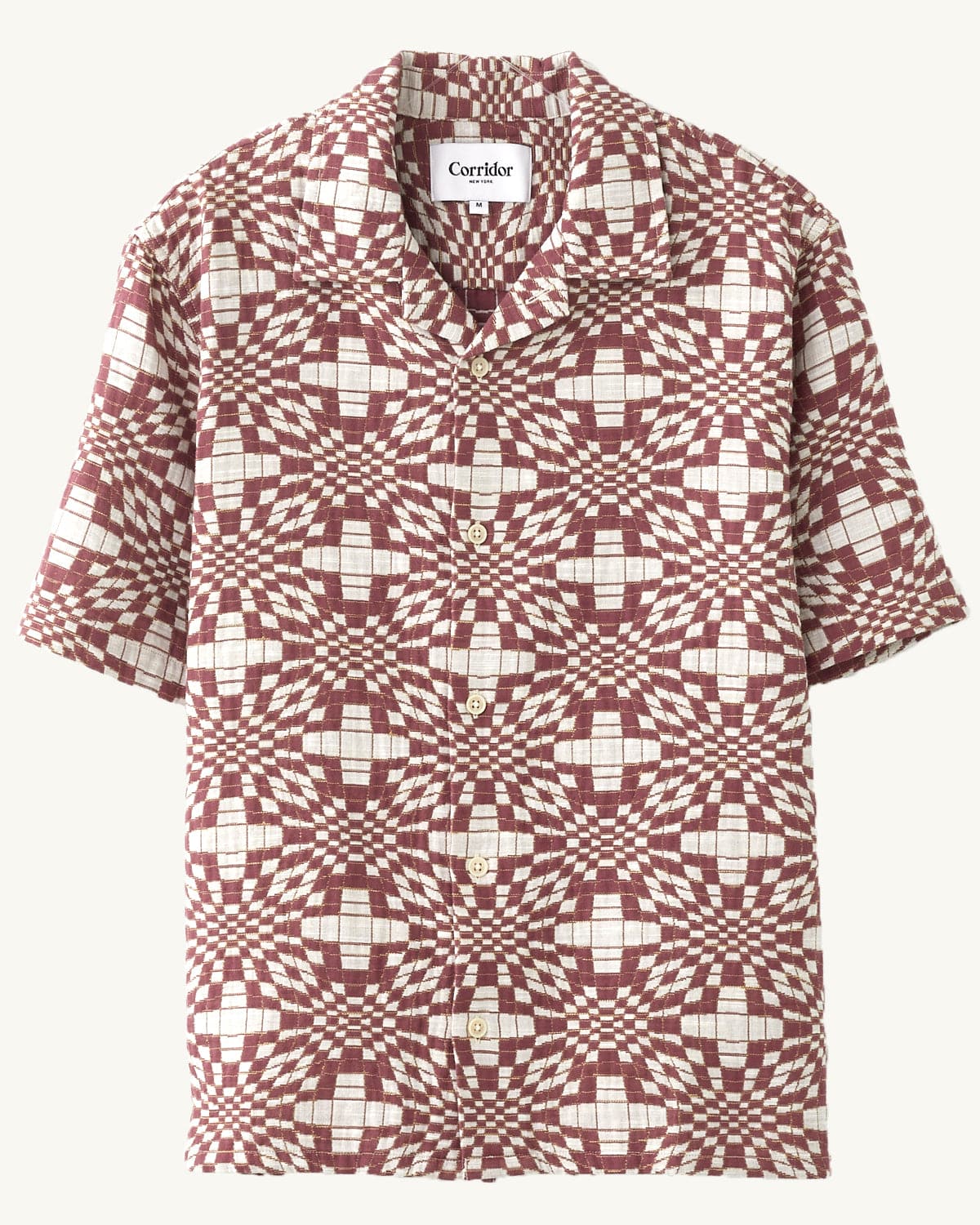 Wavy Optic Jacquard SS Camp
