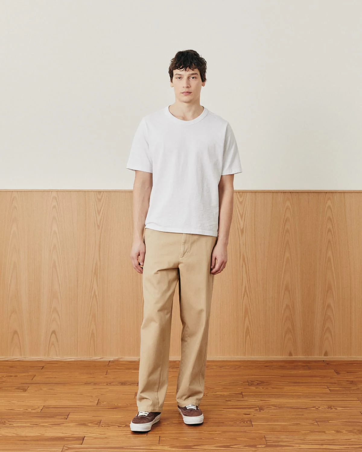 Wide Twill Pant - Tan - Image 4